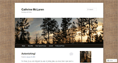 Desktop Screenshot of cathrinemclaren.com